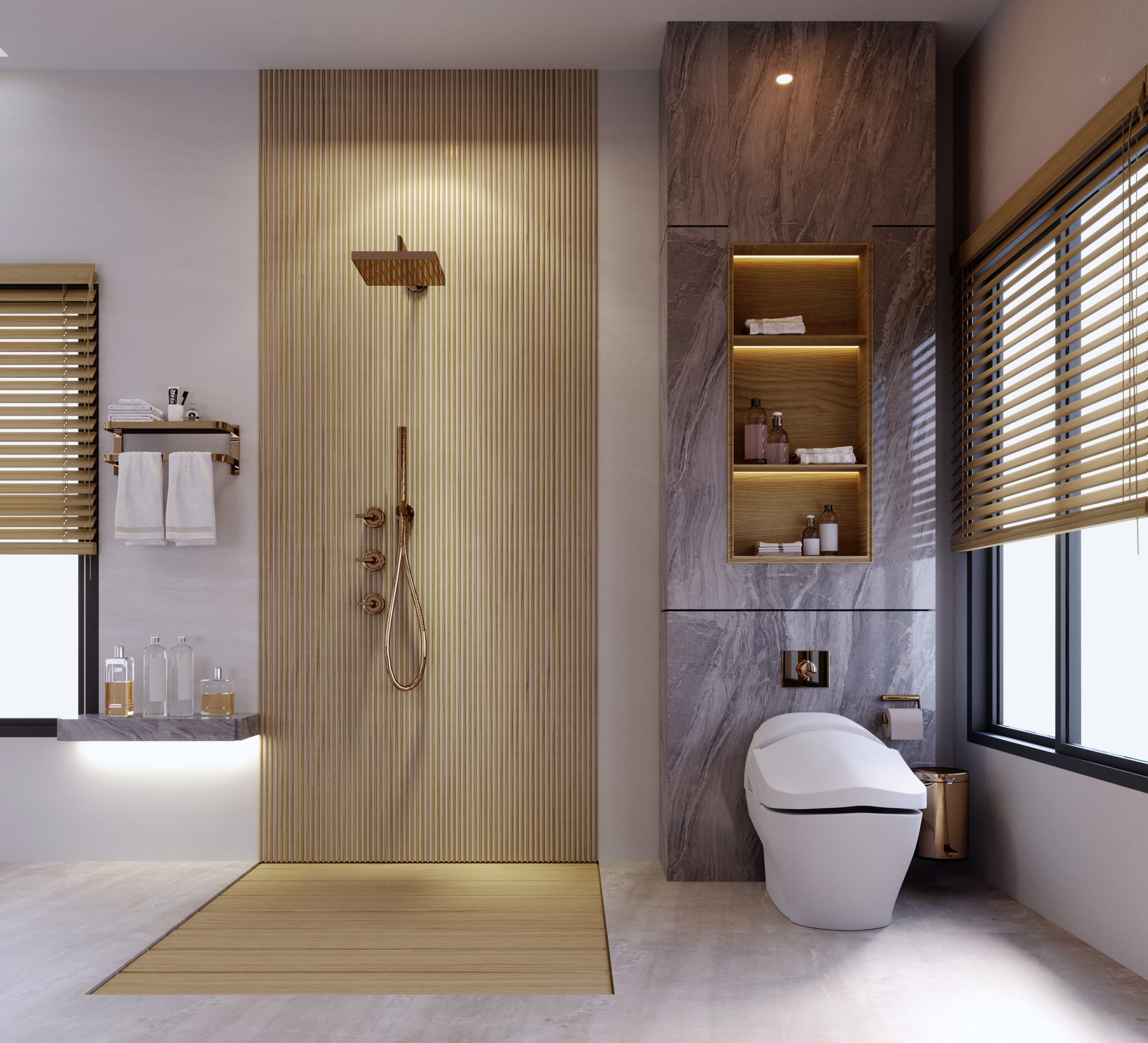 3d-rendering3d-illustration-interior-scene-mockupmodern-bathroom-with-bathtubbathroom-wood-sinks-mirrorthere-is-skylight-ceiling-large-windows-natural-light-entering-room